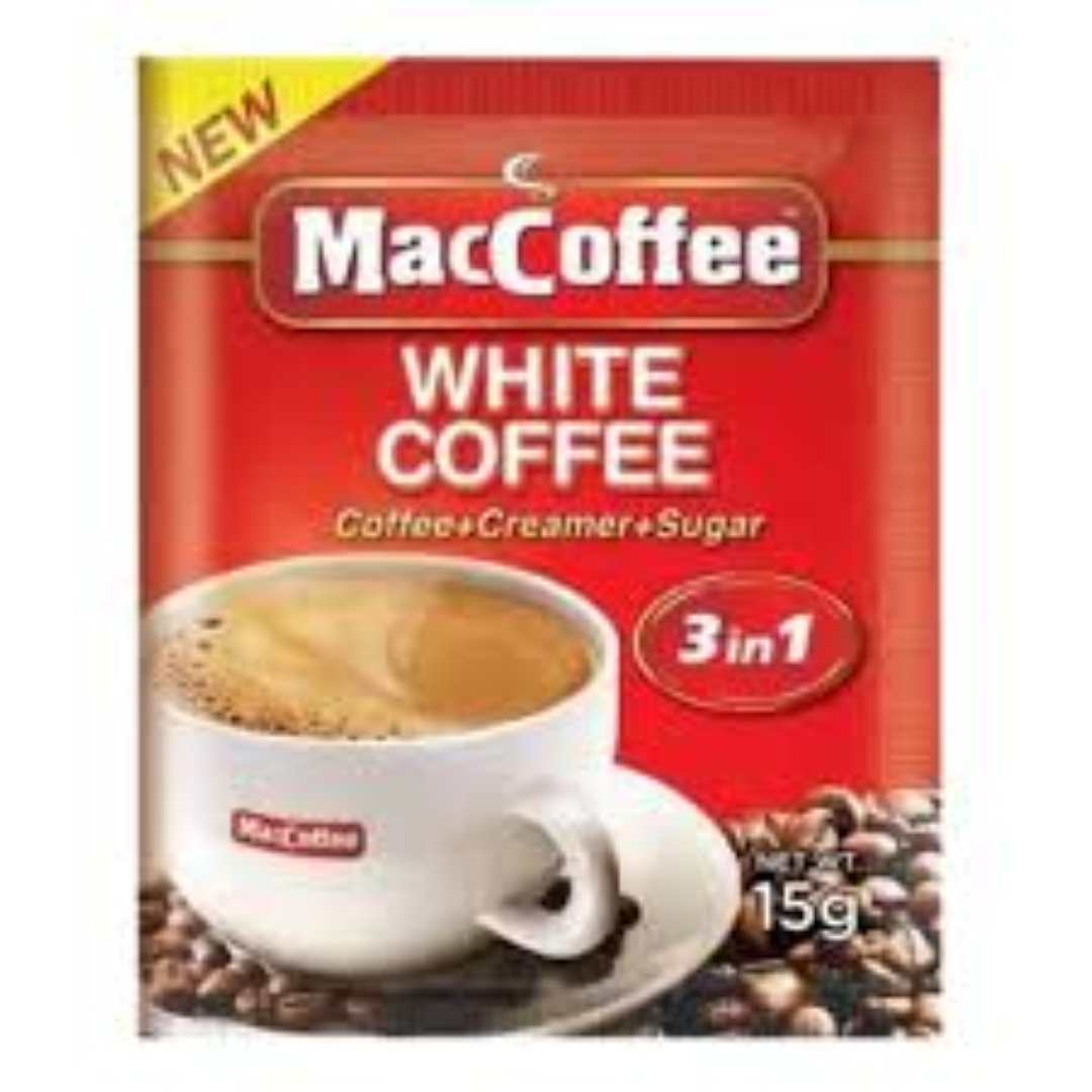 MACCOFFEE 3 IN 1 WHITE COFFEE 24*15G